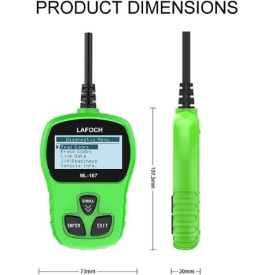Tester Auto Universal / Profesional  Diagnoza ML-167 Lafoch Auto OBD2 