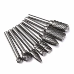 Trusa 8 Freze de CARBURA 6mm MARI pentru Metal 