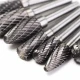 Trusa 8 Freze de CARBURA 6mm MARI pentru Metal