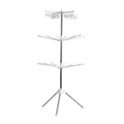 Uscator Rotativ tip Carusel ADS-1158 cu 16 Brate Rotative 170 cm  Alb