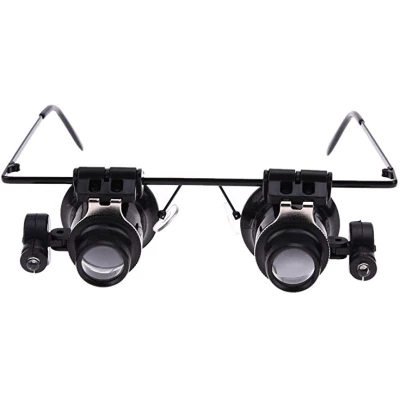 Ochelari Cu Lentile Microscop 20x Si LED
