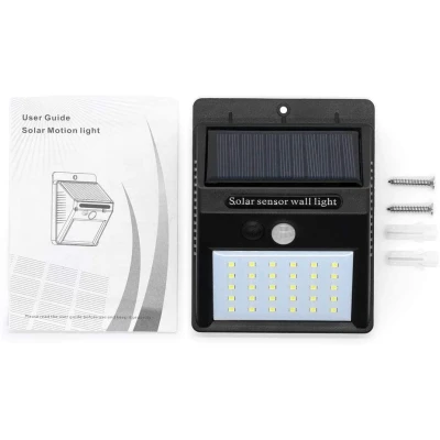 UB Lampa BRIGHT 30 LED Solara cu senzor de miscare si lumina 1 mod ILUMINARE