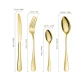 Set 24 piese tacamuri AURII cu suport otel inoxidabil