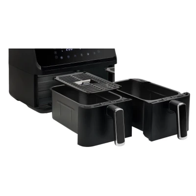 Friteuza cu aer cald dublu compartiment panou tactil digital putere 3000W