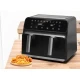 Friteuza cu aer cald dublu compartiment panou tactil digital putere 3000W
