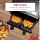 Friteuza cu aer cald dublu compartiment panou tactil digital putere 3000W