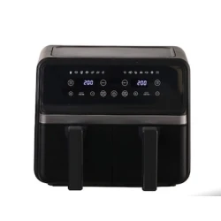 Friteuza cu aer cald dublu compartiment panou tactil digital putere 3000W