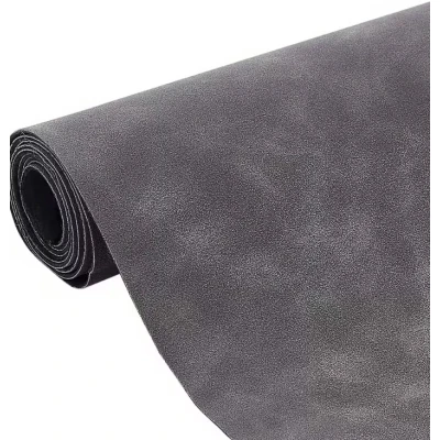 Sul piele sintetica tip Alcantara 0.75 x 2.5m GRI INCHIS tapiterii capitonaje auto