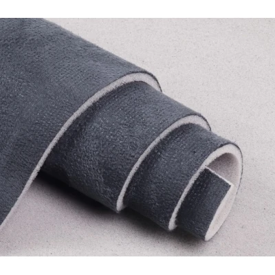 Sul piele sintetica tip Alcantara 0.75 x 2.5m GRI INCHIS tapiterii capitonaje auto
