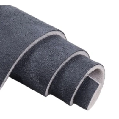 Sul piele sintetica tip Alcantara 0.75 x 2.5m GRI INCHIS tapiterii capitonaje auto
