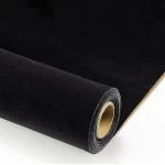 Sul autoadeziv catifea 0.75 x 2.5m NEAGRA pentru mobilier si tapiterii