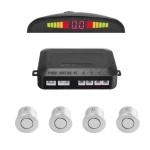 Set 4 Senzori de parcare auto afisaj LED GRI