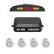 Set 4 Senzori de parcare auto afisaj LED GRI