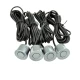Set 4 Senzori de parcare auto afisaj LED GRI