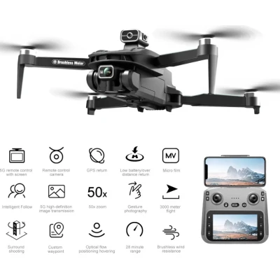 Drona V168 MAX GPS cu camera 8K pliabila 22 min zbor Telecomanda Smart