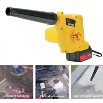 Suflator de frunze fara fir 48V electric puternic 2 in 1 cu 2 acumulatori 48V