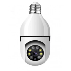 Camera de Supraveghere WiFi Tip Bec cu Rotire 355 Full HD Senzor de Miscare PIR si Audio Bidirectional
