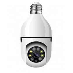 Camera de Supraveghere WiFi Tip Bec cu Rotire 355 Full HD Senzor de Miscare PIR si Audio Bidirectional