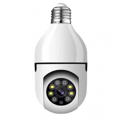Camera de Supraveghere WiFi Tip Bec cu Rotire 355 Full HD Senzor de Miscare PIR si Audio Bidirectional