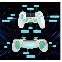 Controller Wireless Joystick Pentru Consola Sony Playstation 4 Army GRI