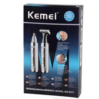 Aparat de tuns Kemei KM 6511 reincarcabil pentru barba si urechi