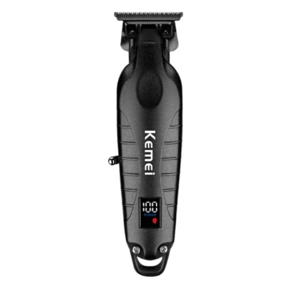 Masina de tuns Kemei KM 2293 trimmer profesional lama T LCD fara fir