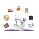 Masina de cusut portabila mini SM 202A cu 2 fire 2 viteze compacta