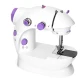 Masina de cusut portabila mini SM 202A cu 2 fire 2 viteze compacta
