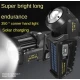Lanterna de mana W5166 cu incarcare solara port tip C indicator baterie rotatie 360