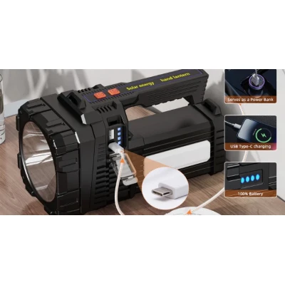 Lanterna de mana W5168 2 autonomie indelungata reincarcabila USB
