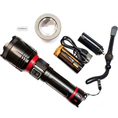 Lanterna tactica de mana YM B631 D de 2500LM baterie 26650 (5000 mAh)
