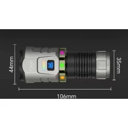 Mini lanterna de mana YM F86X magnetica de 3300 lumeni