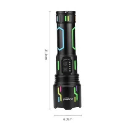 Lanterna YM G640Y 1 cu raza lunga de actiune 4000 lm baterie 32700 5 moduri iluminare si zoom reglabil