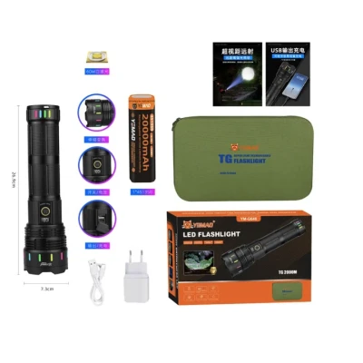 Lanterna de mana YM G646 de 4000LM LED 60W Bateria 451350
