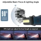 Lanterna de cap LED COB cu inductie W678 si 3 moduri iluminare USB 3W