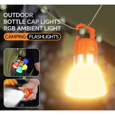 Lanterna portabila de camping YM B90 baterie reIncarcabila de 450 mAh cu carlig