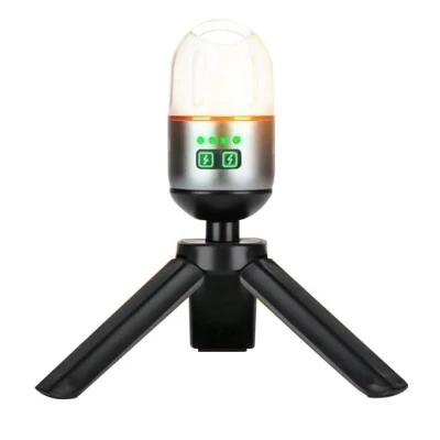Mini Lanterna de camping multifunctionala reincarcabila YM B81 cu baza magnetica si trepied 9 moduri de iluminare