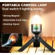 Mini Lanterna de camping multifunctionala reincarcabila YM B81 cu baza magnetica si trepied 9 moduri de iluminare