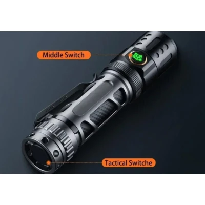Lanterna tactica de mana YM A6 de 2200LM baterie 18650 cu 5 moduri de iluminare