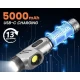 Lanterna tactica de mana YM F303 cu 2 surse de lumina si baza magnetica