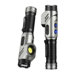 Lanterna tactica de mana YM F303 cu 2 surse de lumina si baza magnetica