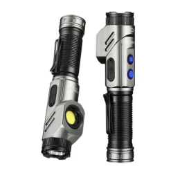 Lanterna tactica de mana YM F303 cu 2 surse de lumina si baza magnetica