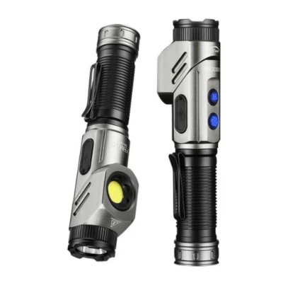 Lanterna tactica de mana YM F303 cu 2 surse de lumina si baza magnetica