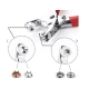 Set cleste rosu pentru capsat din metal cu capse incluse si manere antiaderente