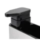 Organizator bucatarie cu dozator detergent si suport burete argintiu cu negru
