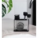 Organizator bucatarie cu dozator detergent si suport burete argintiu cu negru