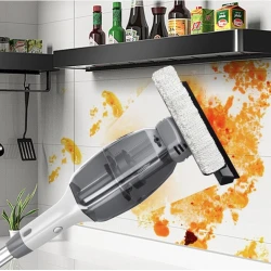 Stergator de geamuri 2 IN 1 telescopic si reglabil alb 40-145 cm AA108