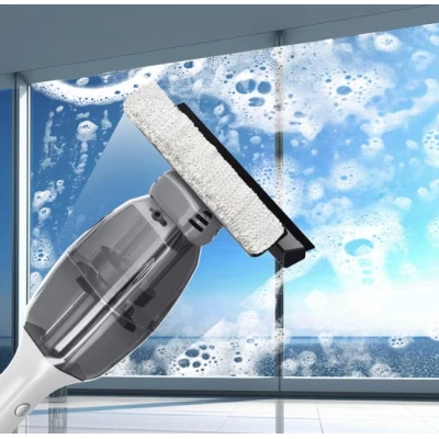 Stergator de geamuri 2 IN 1 telescopic si reglabil alb 40-145 cm AA108