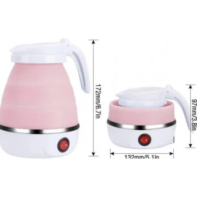 Fierbator electric tip cana pliabil Silicon/Inox putere 600W capacitate 0.6L ROZ