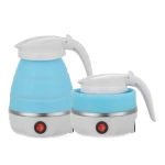 Fierbator electric tip cana pliabil Silicon/Inox putere 600W capacitate 0.6L ALBASTRU